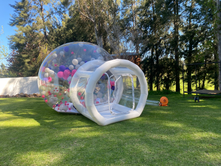 Balloom Bubble House with colorful balloons inside
