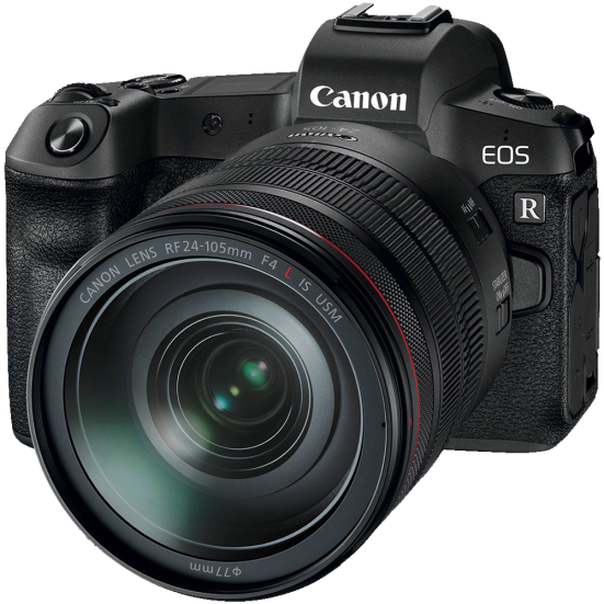 Canon EOS camera with RF 24-105mm lens
