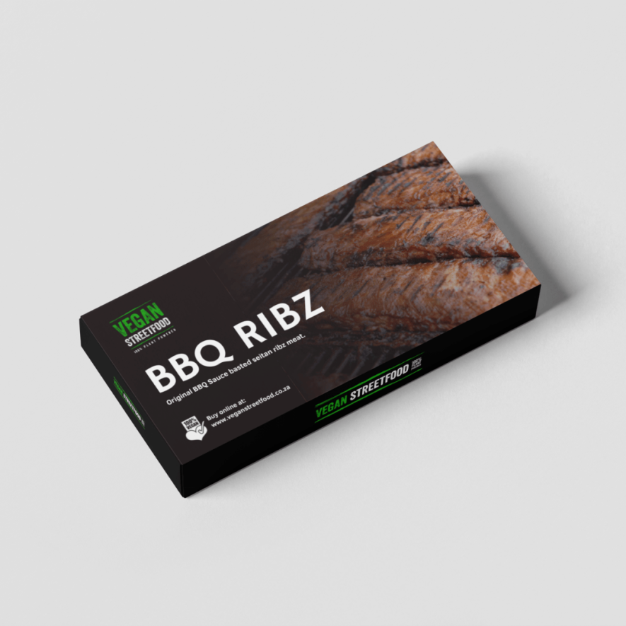 Vegan BBQ Ribz packaging