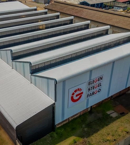 Aerial view of ELEGEN generator facility in Wilbart, Johannesburg