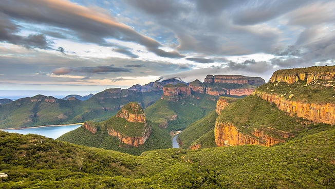 A panoramic view of South African mountains and valleys