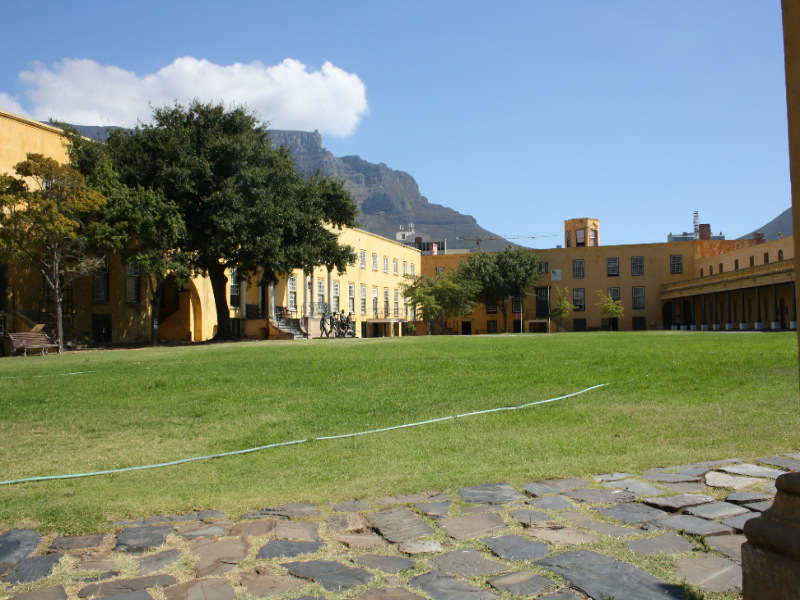 Outdoor grounds of the Castle of Good Hope in Cape Town