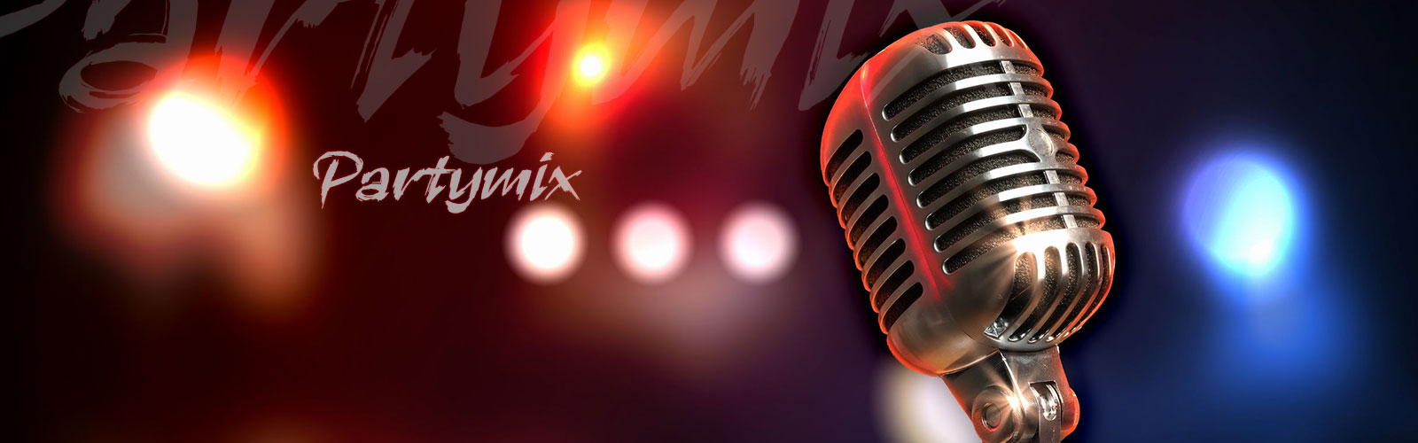 A vintage-style microphone with soft background lights