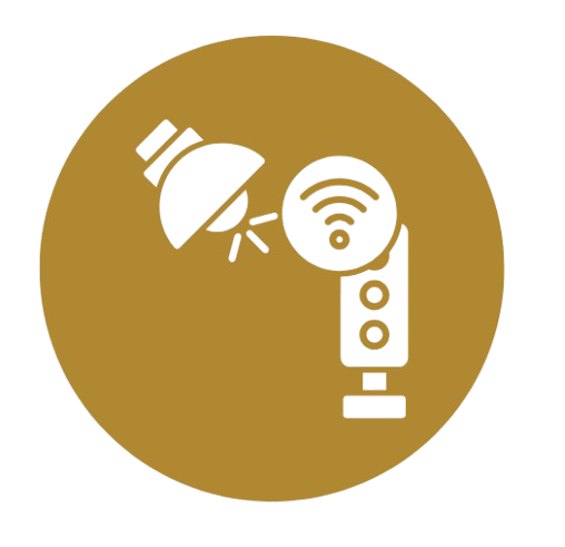 Wireless light fixture with spotlight and control panel