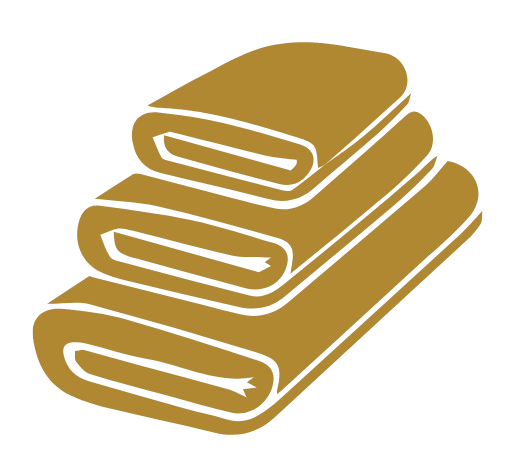 Illustration of three stacked towels.