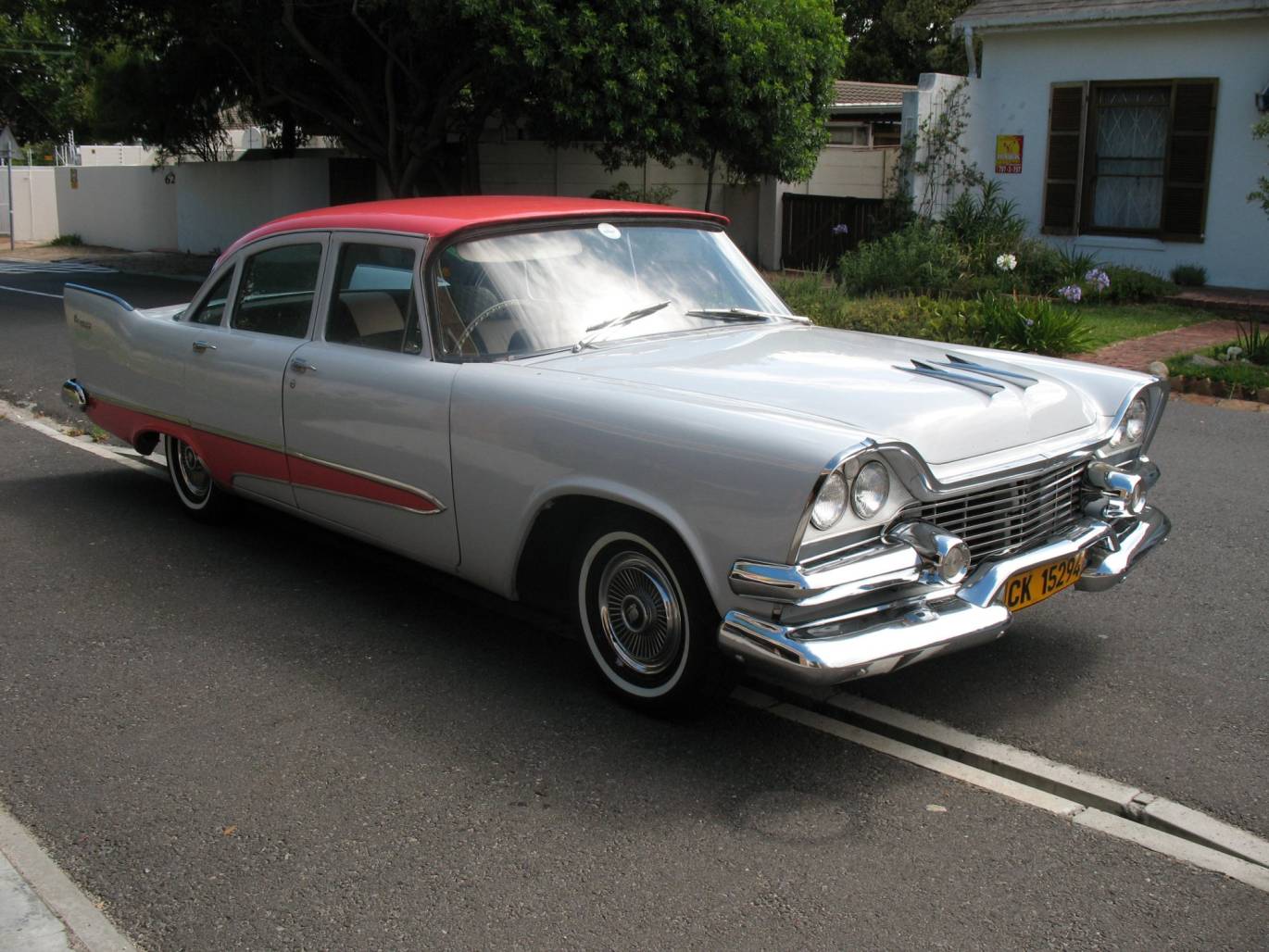Classic 1957 Dodge Kingsway parked on the street