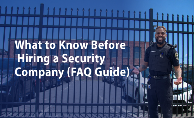 Guide on hiring a security company with smiling guard
