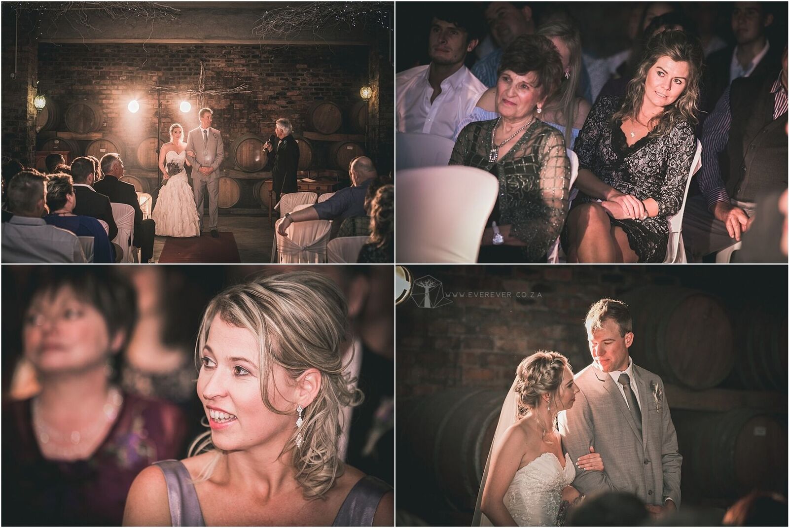 Couple exchanging vows in an intimate ceremony