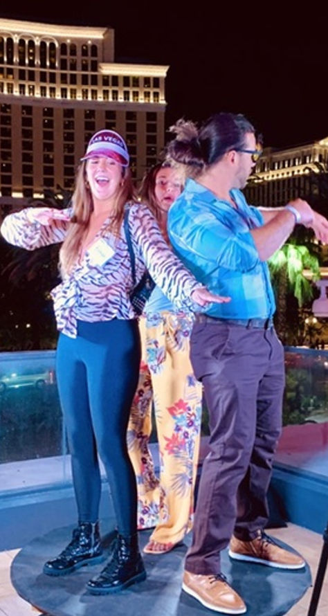 Guests enjoying a 360° video booth experience.