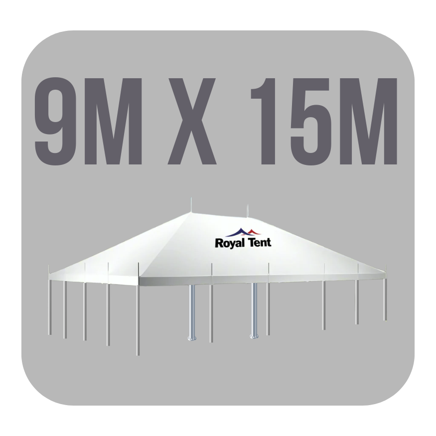 9m x 15m stretch tent graphic by Royal Tent