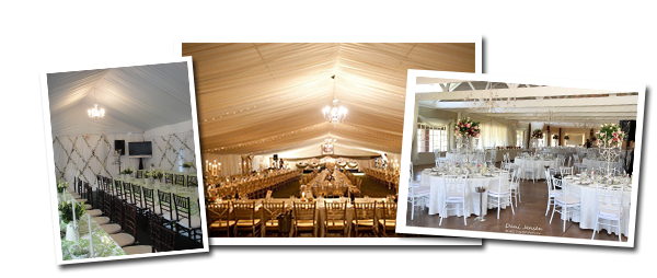 Stylish event setups with elegant décor and seating arrangements.