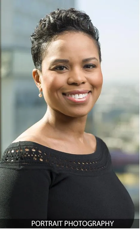 Professional portrait of a smiling woman
