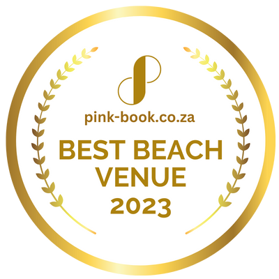 Award badge for Best Beach Venue 2023