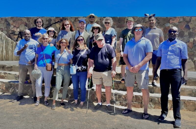Group photo of the Moose Booths team in a sunny outdoor setting