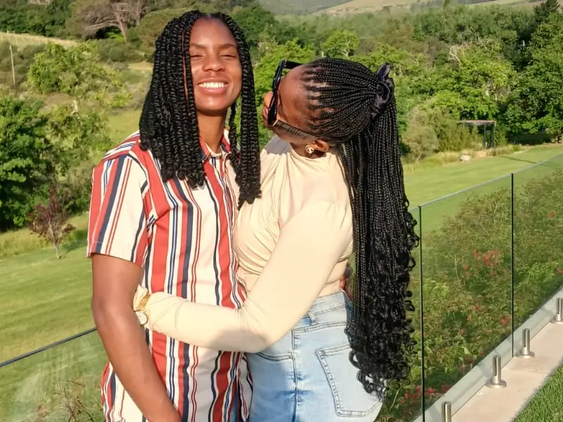 Couple smiling at a wine tasting location
