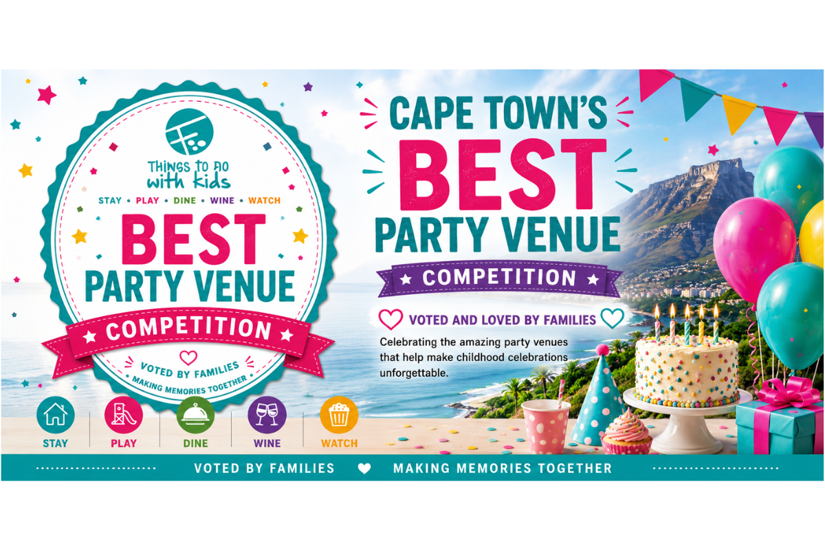 Banner promoting Cape Town's best party venue competition