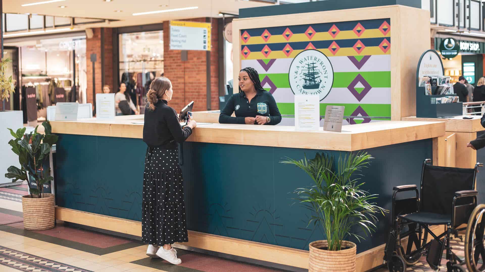 Visitor information desk at V&A Waterfront