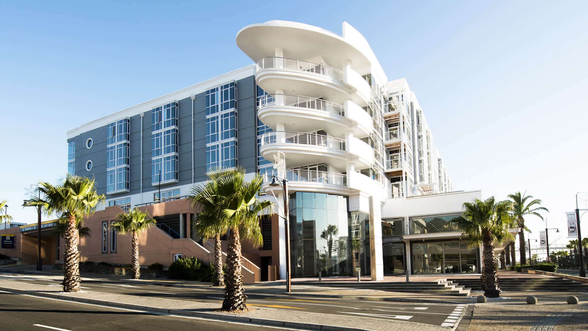Exterior view of V&A Waterfront venue in Cape Town