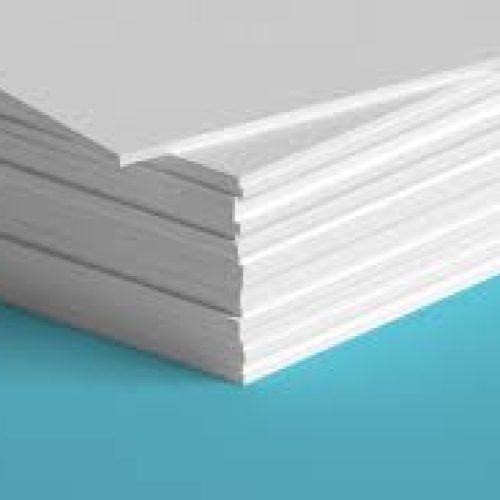 Stack of premium printing paper sheets