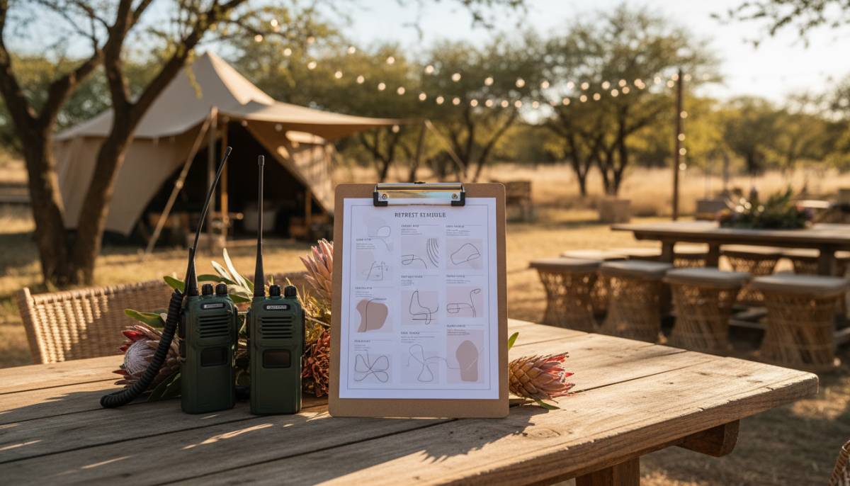 Planner tools for a corporate retreat