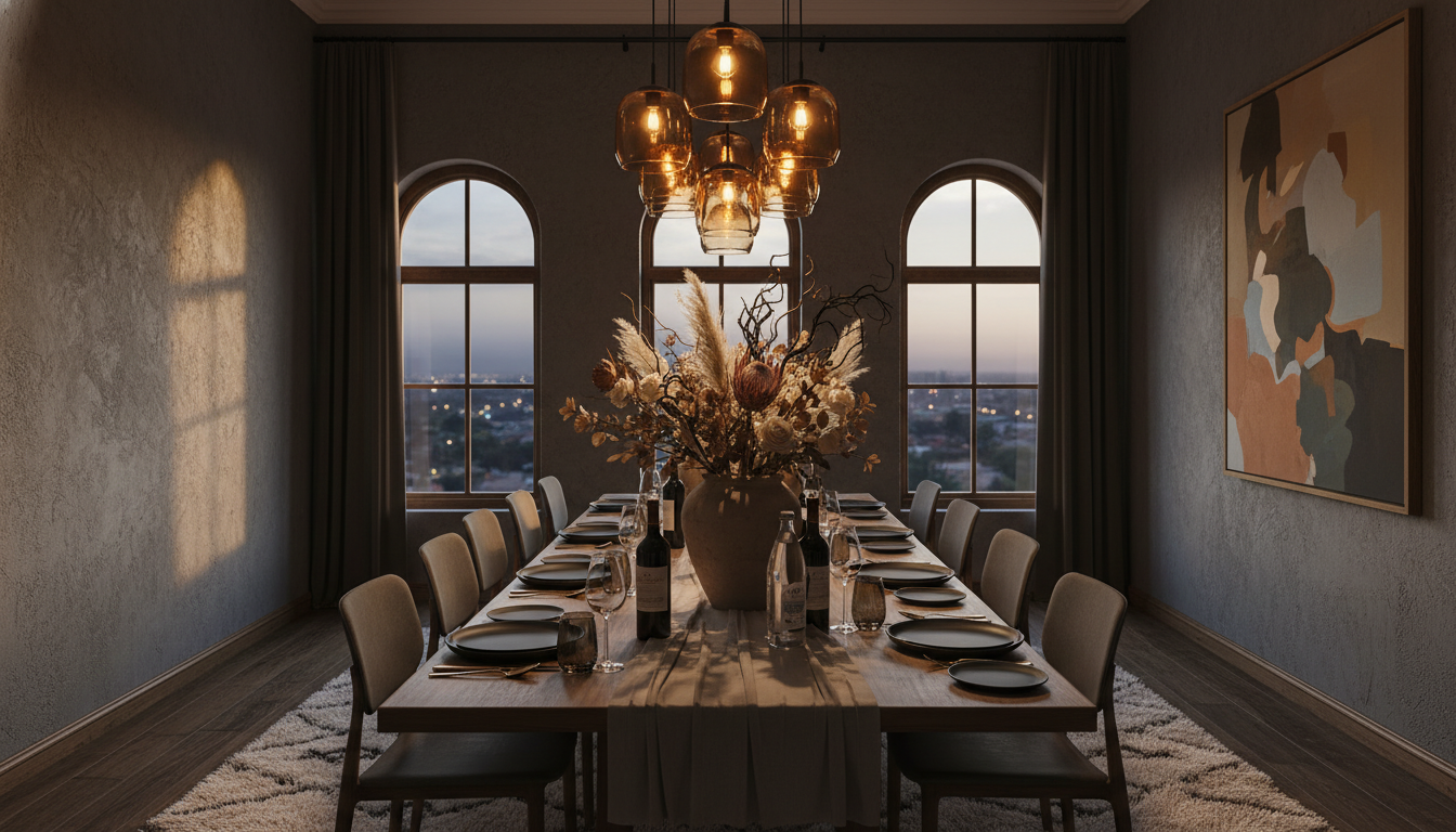 Private dining room set for a 25th birthday