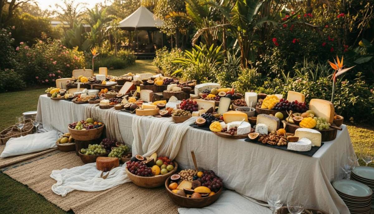 Garden grazing table