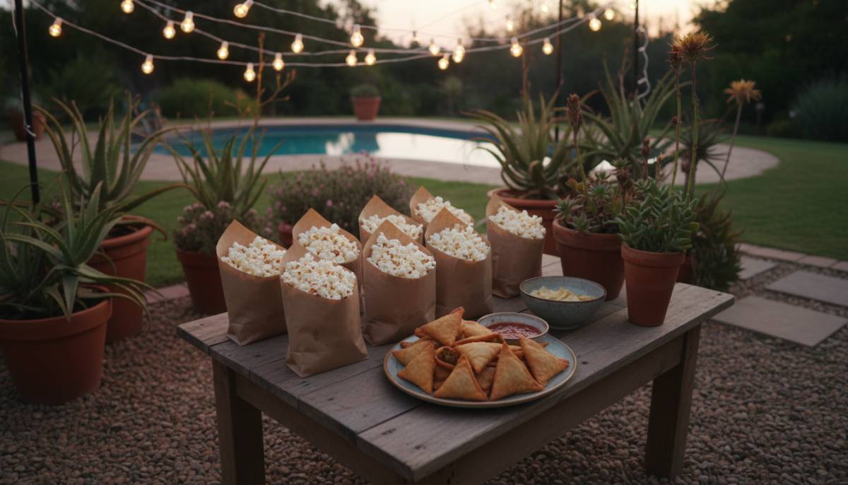 Movie night snacks for a TikTok party