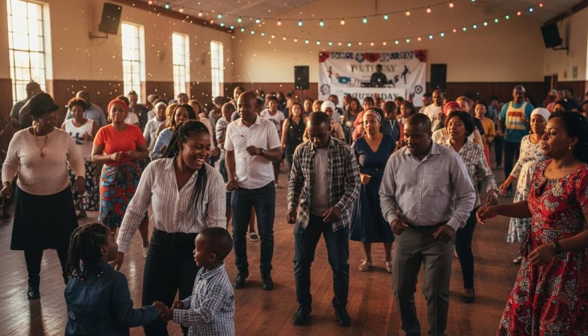 People dancing at a Youth Day event