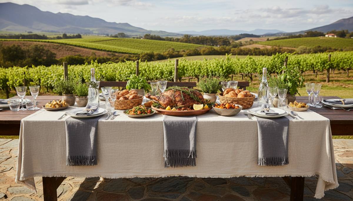 Elegant grown-up Easter lunch table