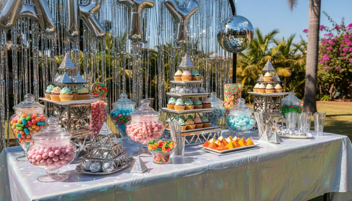 Glossy Y2K snack table