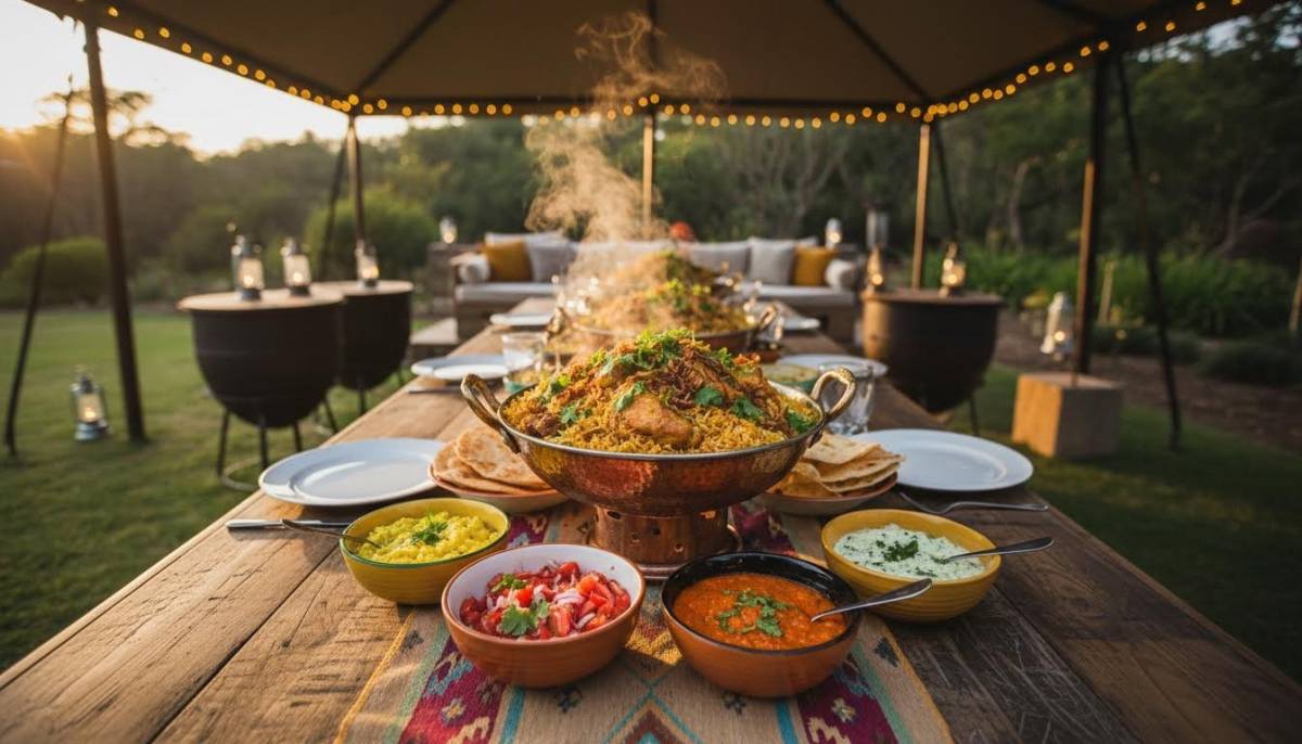 Chicken biryani ready for a celebration of life meal
