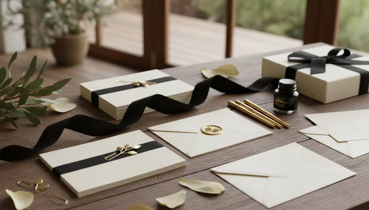 Luxury DIY stationery details for exam celebration