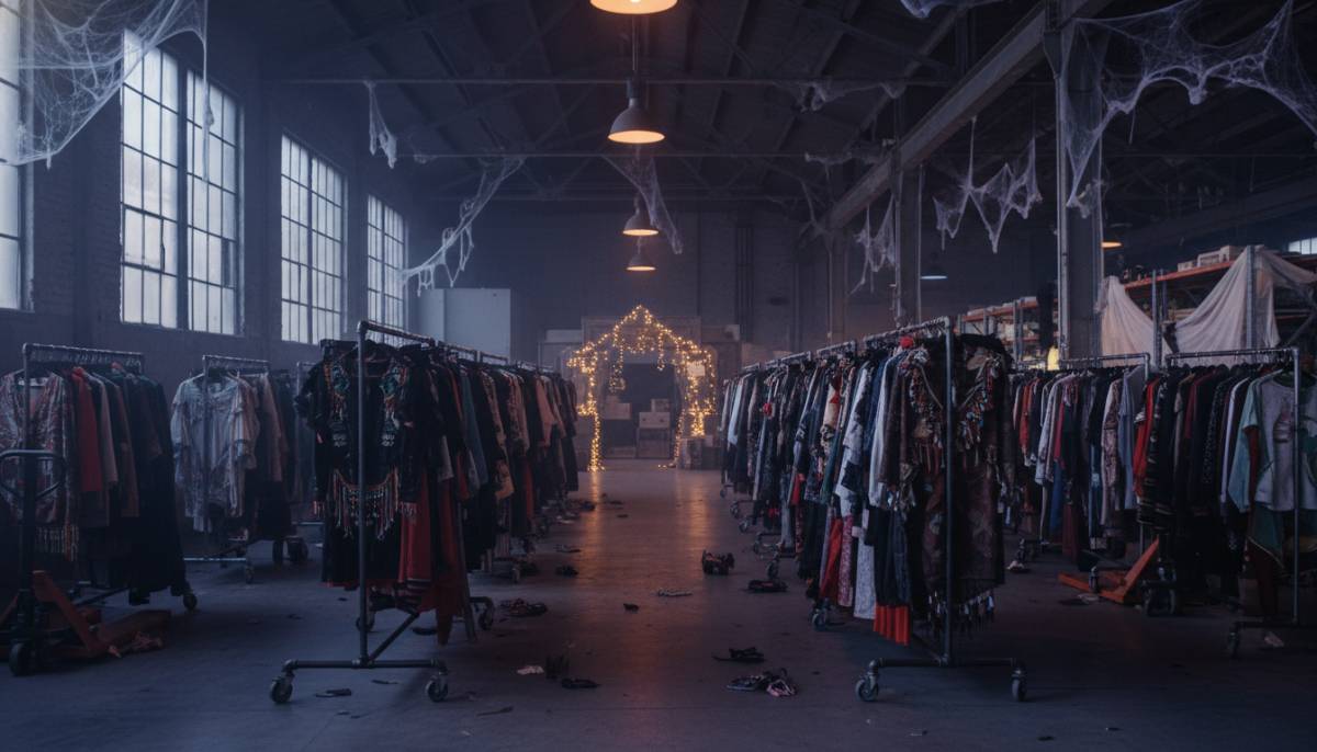 Warehouse costume swap rails