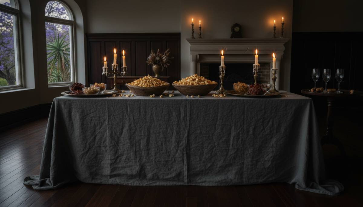 Themed snack table for a fantasy film marathon