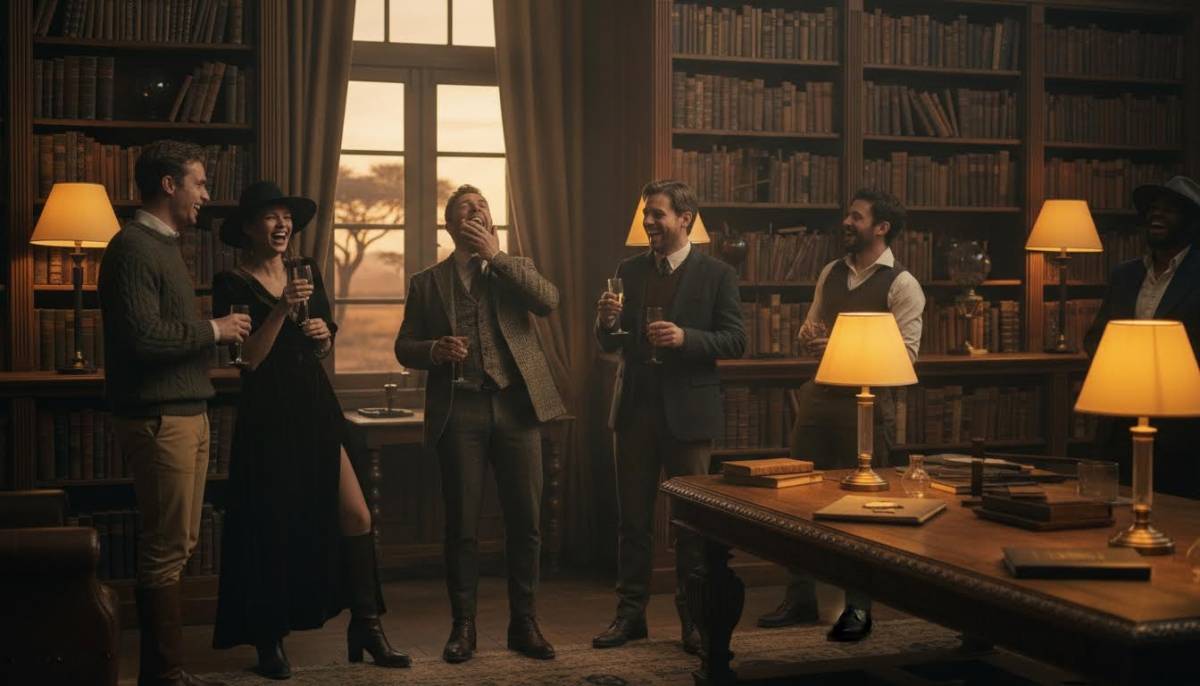 Guests dressed for gothic book club