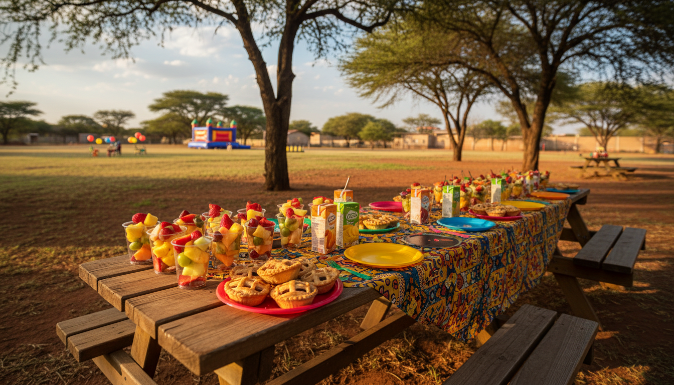 Preschool party snack table