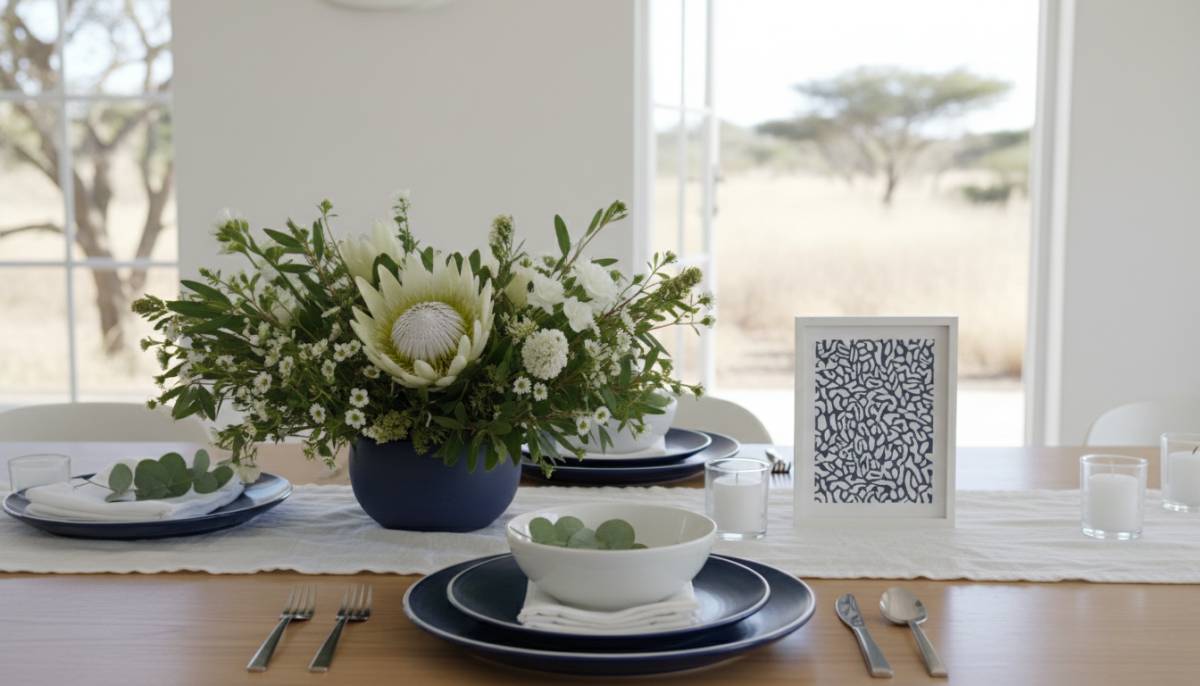 Minimal new job celebration table styling