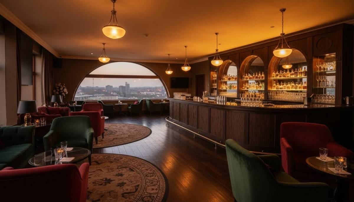 Private bar room ready for a night party