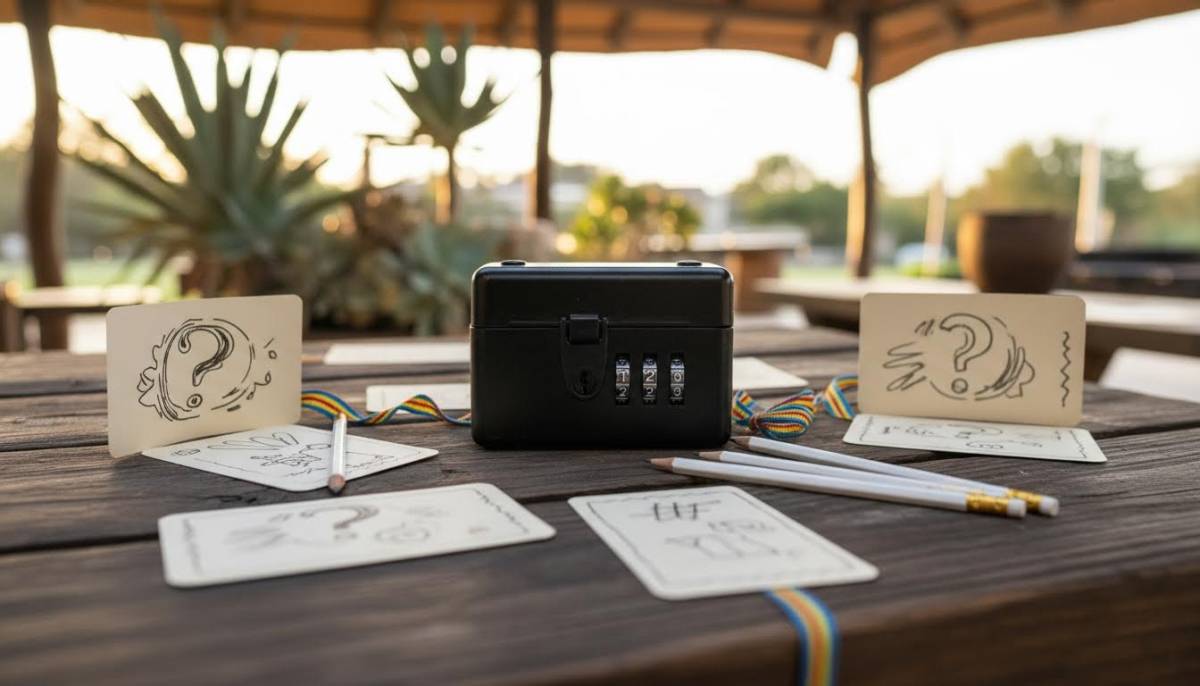 Maths clue box activity for a party